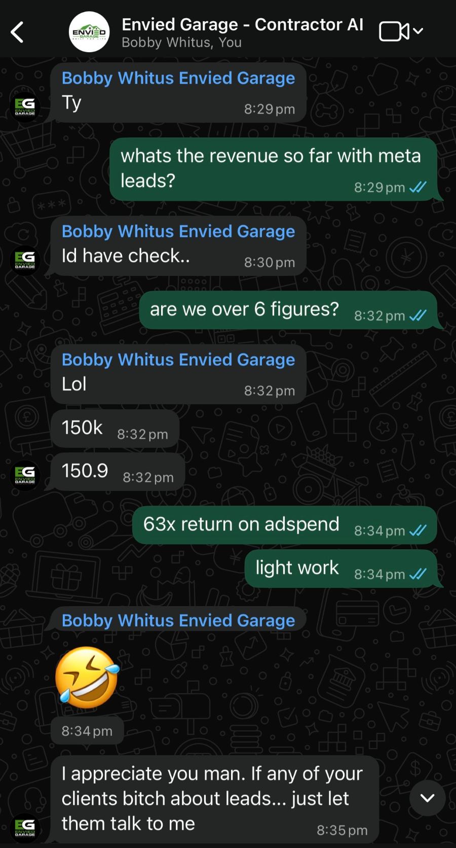 Bobby — Envied Garage WhatsApp