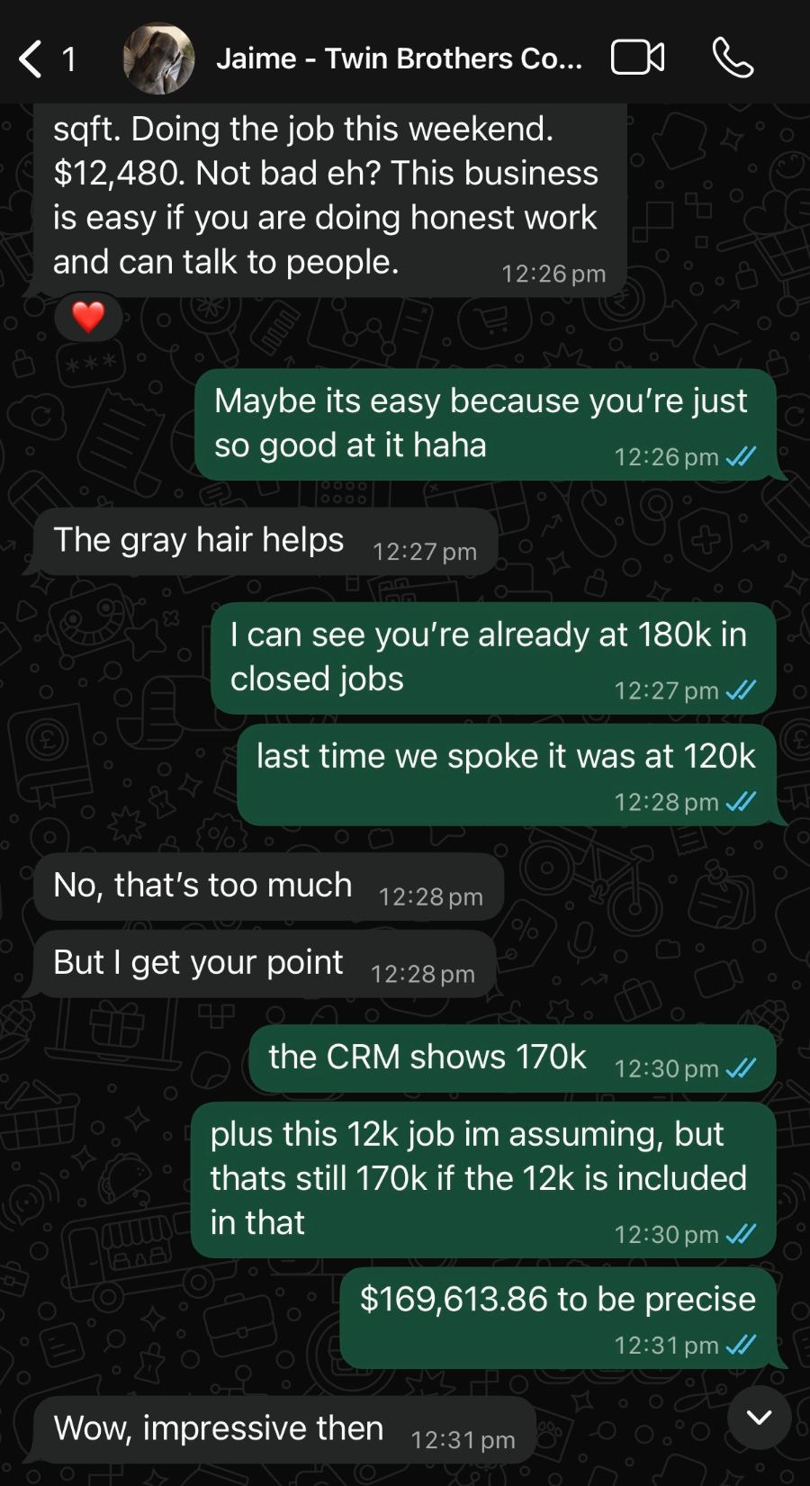 Jaime — Twin Brothers Coatings WhatsApp
