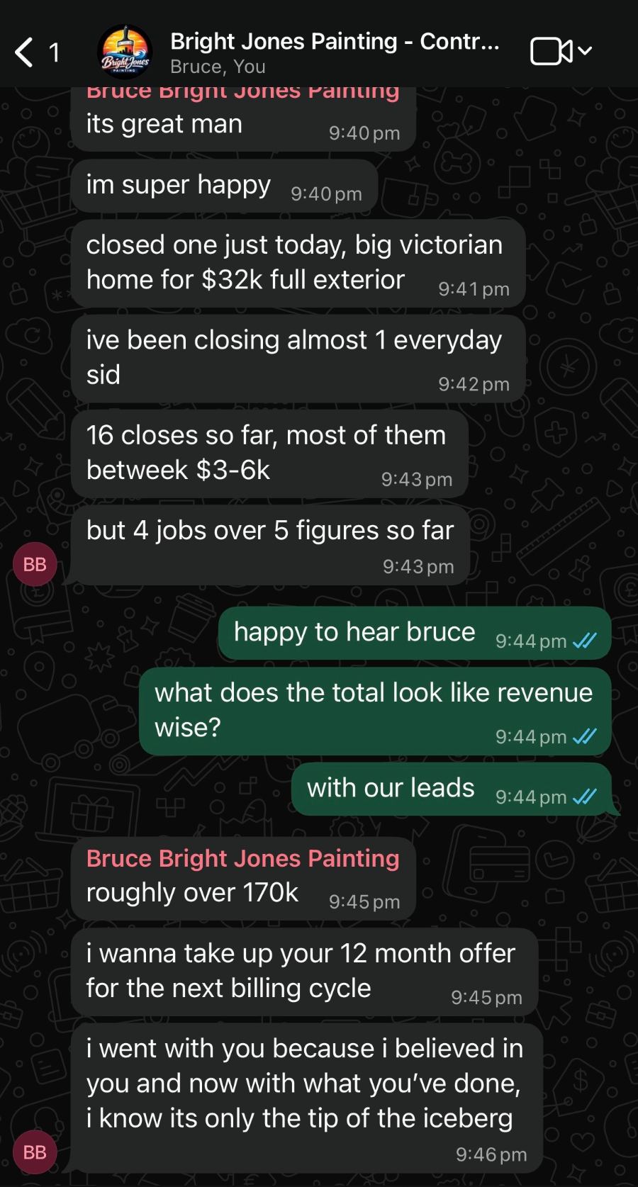 Bruce — Bright Jones Painting WhatsApp part 2